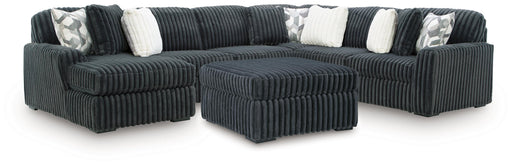 Midnight-Madness 4-Piece Sectional and Ottoman