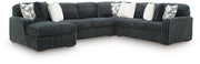 Midnight-Madness 4-Piece Sectional and Ottoman