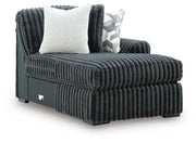 Midnight-Madness 3-Piece Sectional with Chaise
