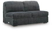 Midnight-Madness Armless Loveseat
