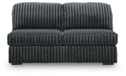 Midnight-Madness Armless Loveseat