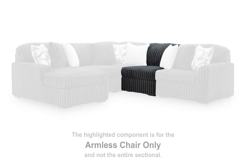 Midnight-Madness Armless Chair