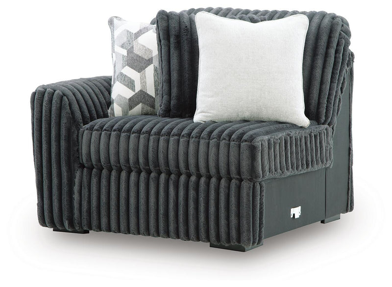 Midnight-Madness Left-Arm Facing Corner Chair