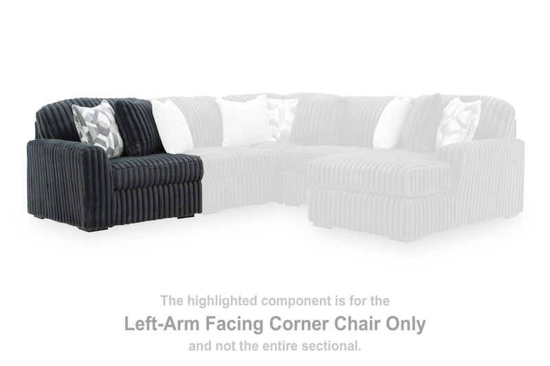Midnight-Madness Left-Arm Facing Corner Chair