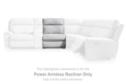 Social Pointe Power Armless Recliner