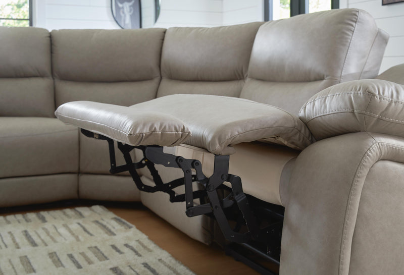 Narwhal Place 6-Piece Reclining Sectional with Storage Console