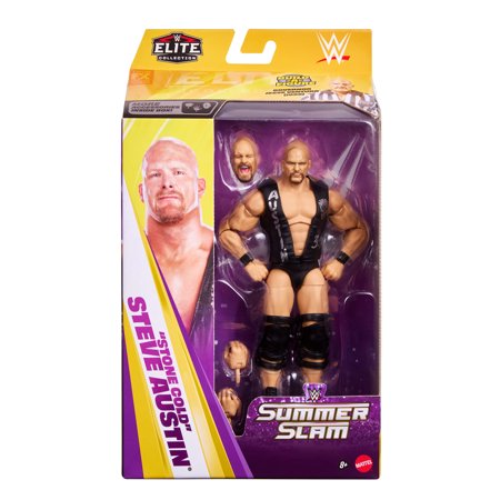 WWE Elite Collection Stone Cold Steve Austin Action Figure Set, SummerSlam Series