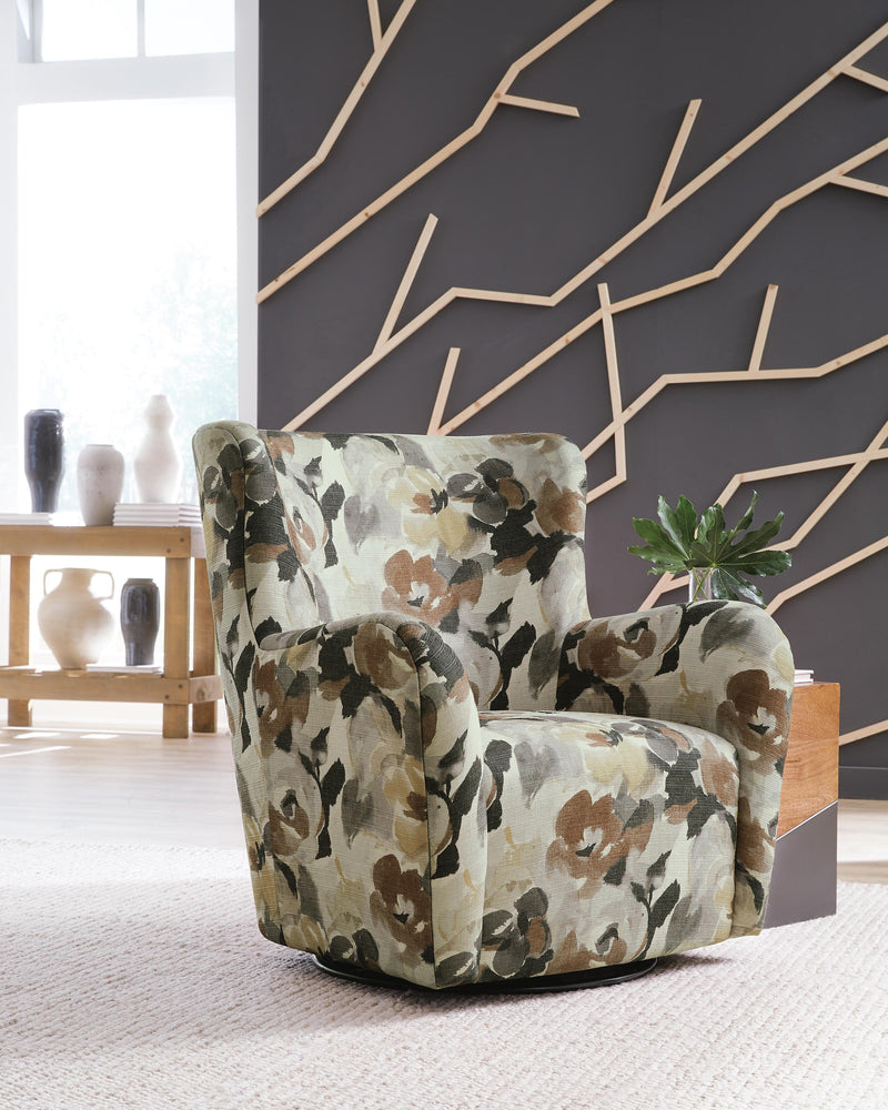 Rowenburg Swivel Glider Accent Chair