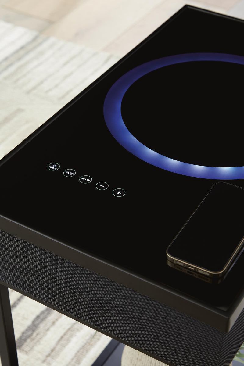 Gemmet Accent Table with Speaker