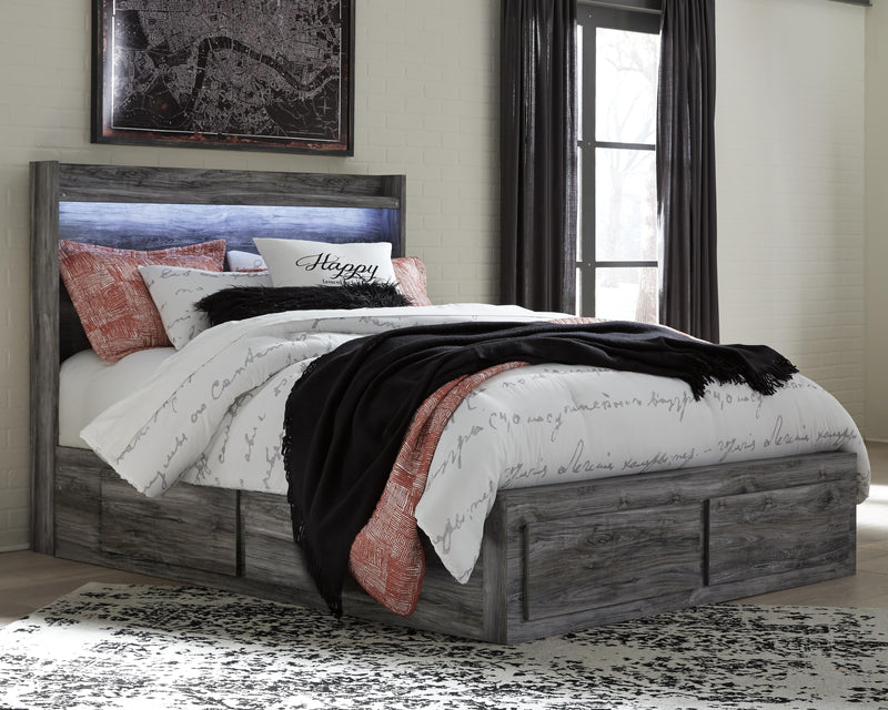 Baystorm Queen Panel Bed with 4 Storage Drawers