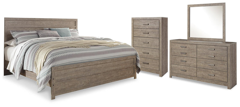 Culverbach King Panel Bed, Dresser, Mirror and Chest