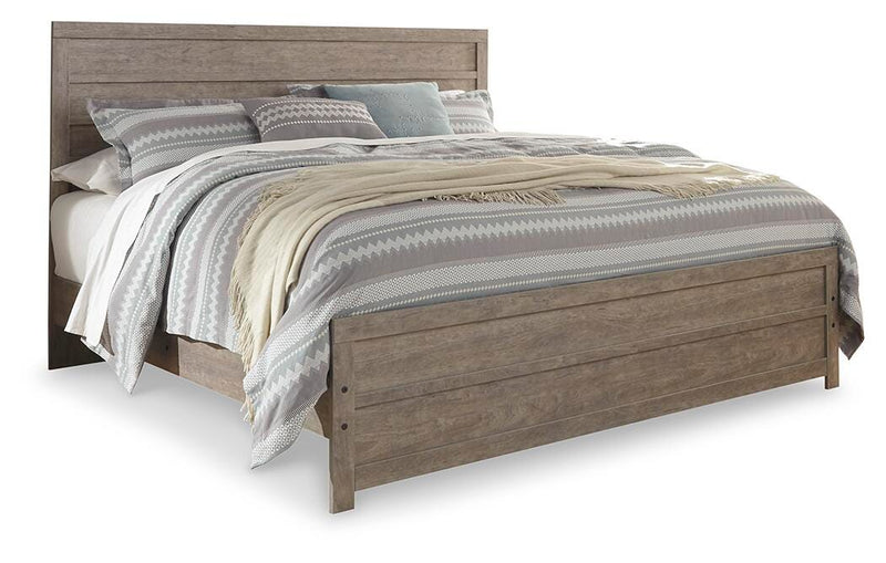 Culverbach King Panel Bed, Dresser, Mirror and Nightstand