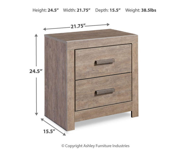 Culverbach Full Panel Bed with Chest of Drawers and Nightstand