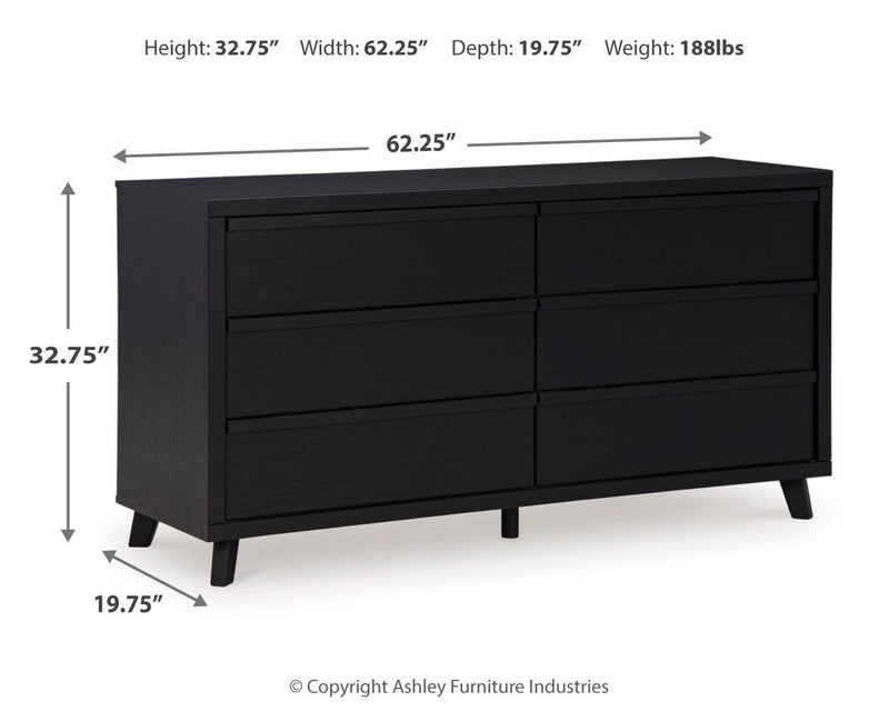Danziar Queen Panel Bed, 2 Dressers and Nightstand