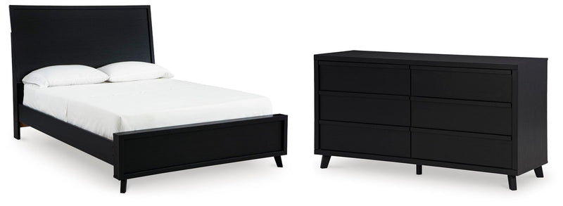 Danziar Queen Panel Bed and Dresser