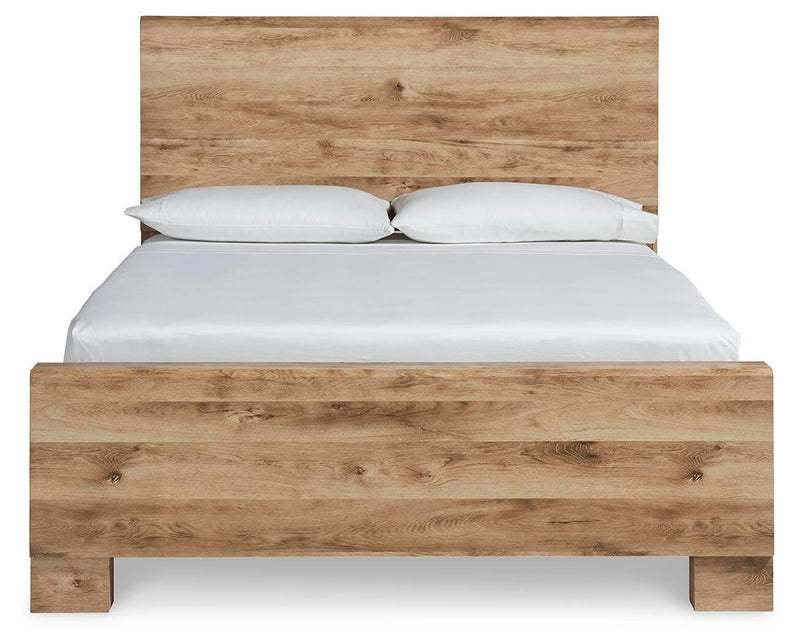 Hyanna Queen Panel Bed, Dresser, Mirror, Chest and Nightstand