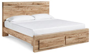 Hyanna Queen Panel Storage Bed, Dresser and Nightstand
