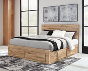 Hyanna King Panel Storage Bed with 2 Under Bed Storage Drawers