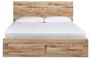 Hyanna Queen Panel Storage Bed, Dresser and Mirror