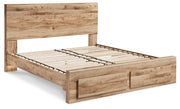 Hyanna King Panel Storage Bed, Dresser, Mirror and 2 Nightstands