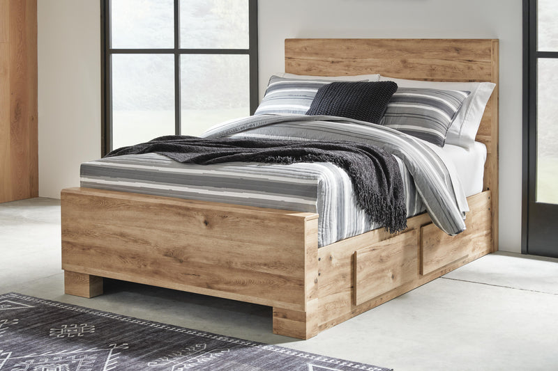 Hyanna Full Panel Bed with 1 Side Storage