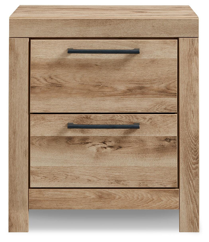 Hyanna Queen Panel Bed with Storage, Dresser, Mirror and Nightstand
