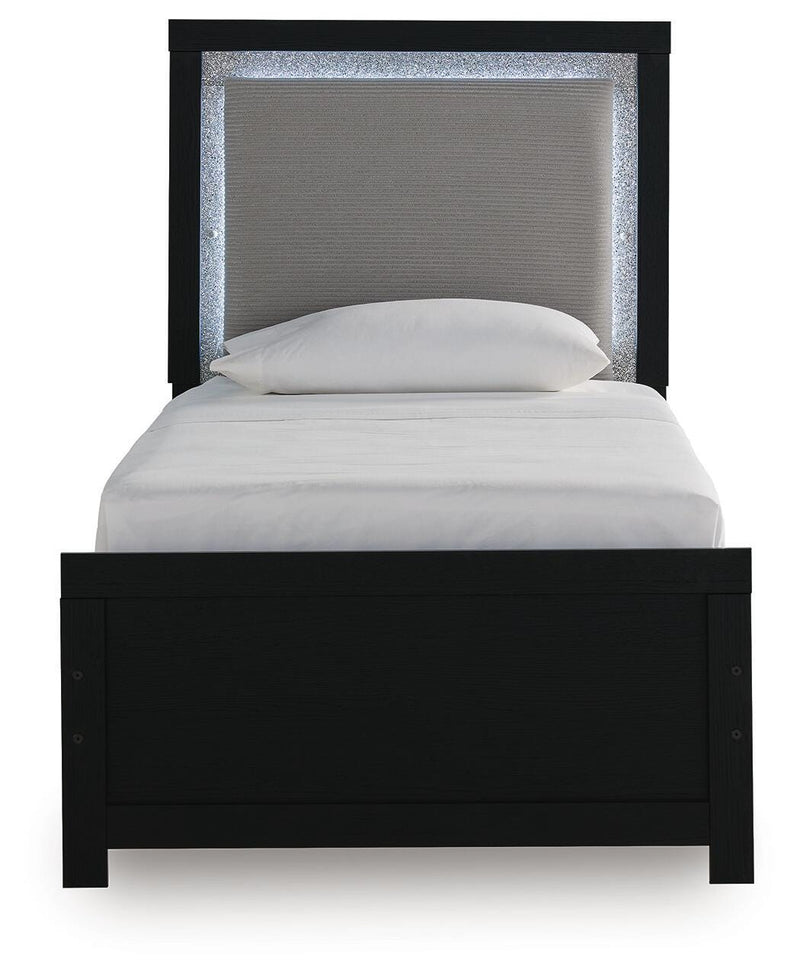 Maeling Twin Upholstered Panel Bed