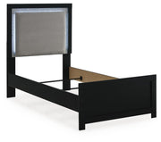 Maeling Twin Upholstered Panel Bed