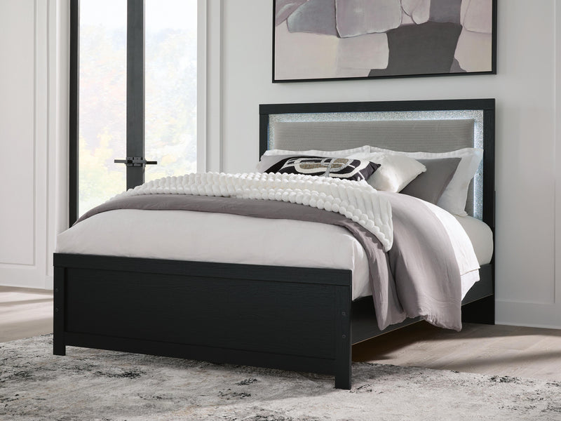Maeling Queen Upholstered Panel Bed