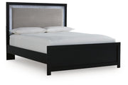 Maeling Queen Upholstered Panel Bed