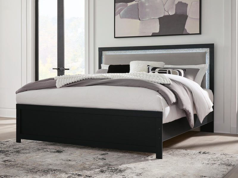 Maeling King Upholstered Panel Bed