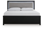 Maeling King Upholstered Panel Bed