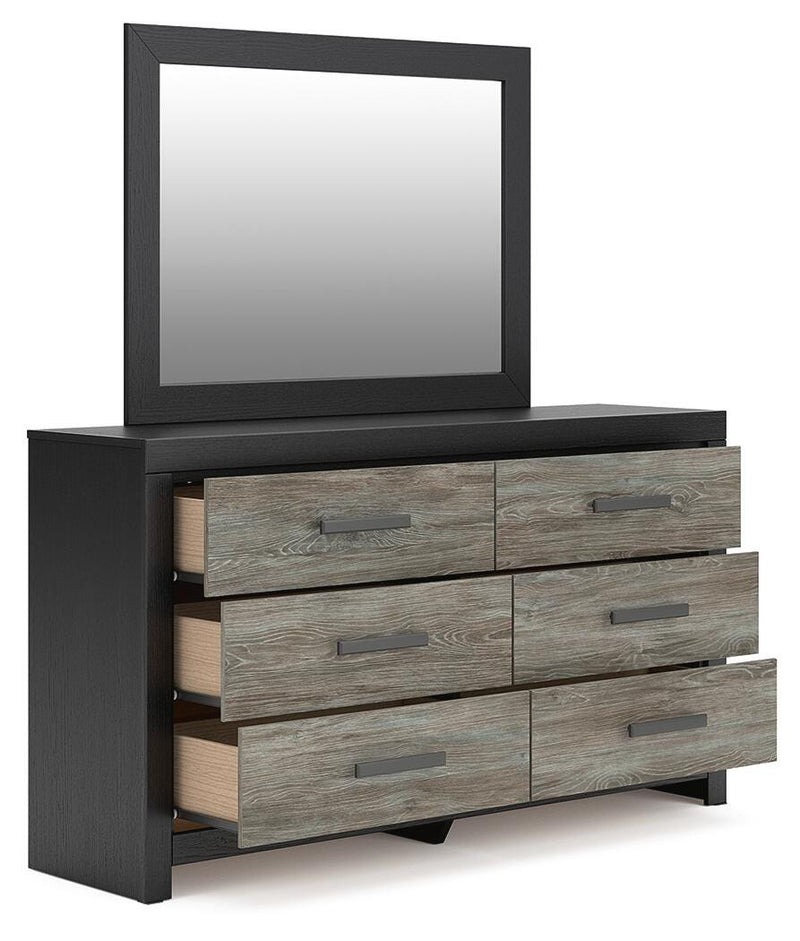 Broachmyn Queen Bookcase Bed, Dresser and Mirror