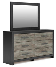 Broachmyn Queen Bookcase Panel Bed, Dresser, Mirror and Nightstand