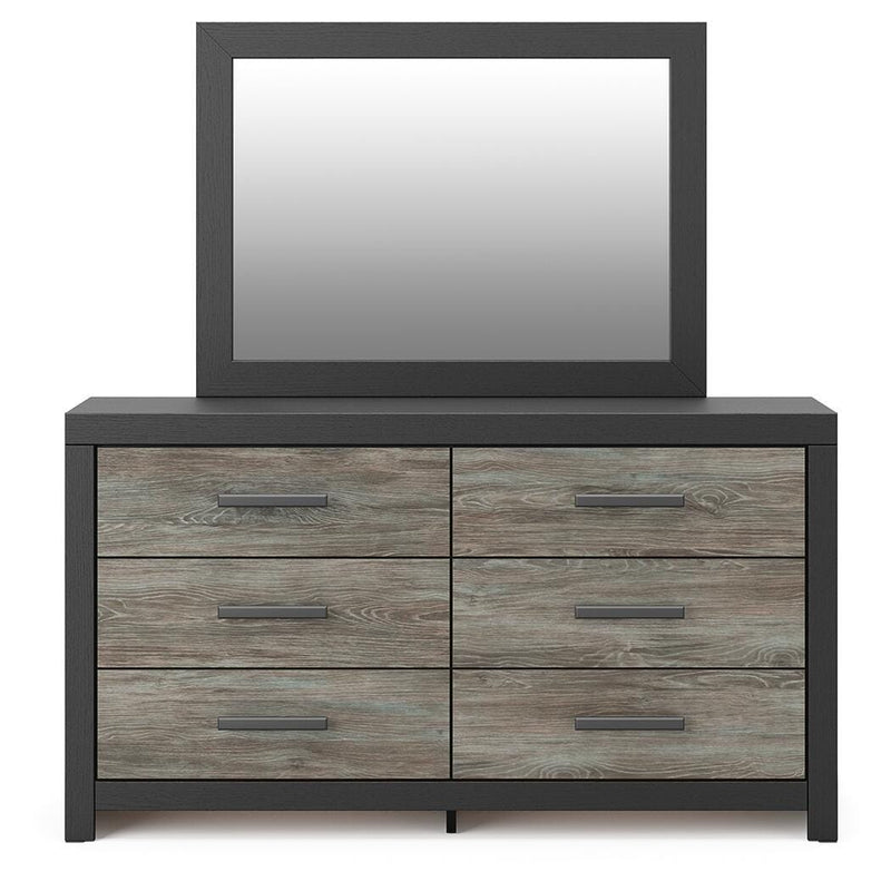 Broachmyn Twin Bookcase Bed, Dresser and Mirror