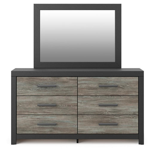 Broachmyn Twin Bookcase Bed, Dresser and Mirror