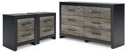 Broachmyn Dresser and 2 Nightstands