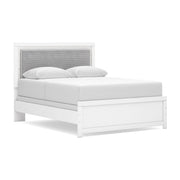 Maeling Queen Upholstered Panel Bed, Dresser and Nightstand