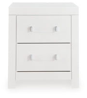 Maeling Queen Upholstered Panel Bed, Dresser and Nightstand