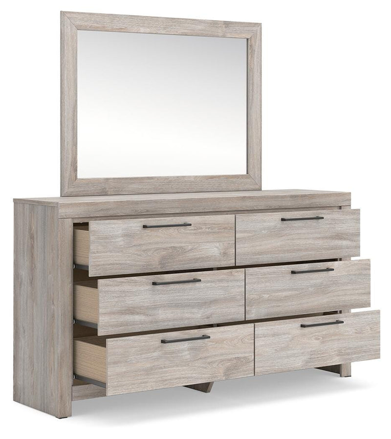 Broachmyn Full Panel Bed, Dresser and Mirror