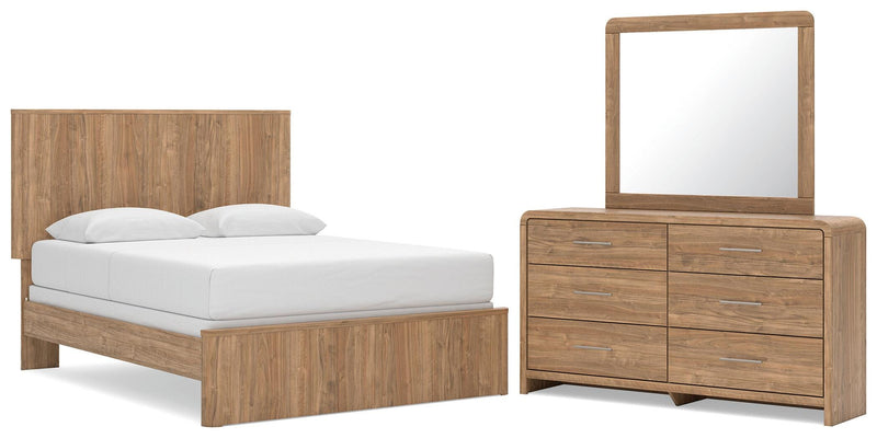 Gramburg Queen Panel Bed, Dresser and Mirror