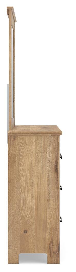 Makidern King Panel Bed, Dresser, Mirror and 2 Nightstands