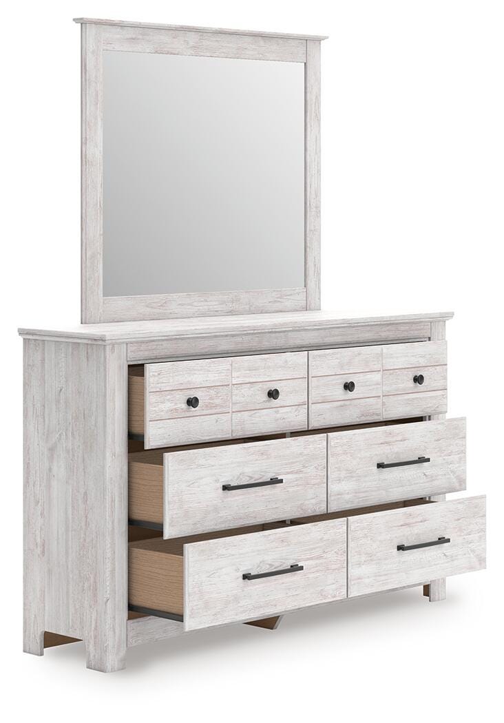 Makidern King Panel Bed, Dresser and Nightstand