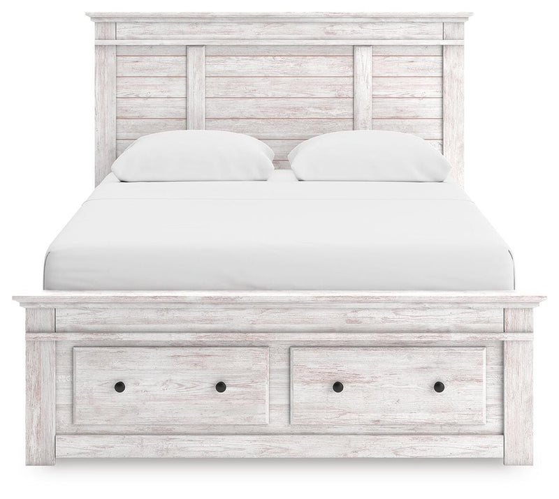 Makidern Queen Panel Storage Bed