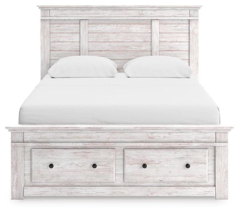 Makidern Queen Panel Storage Bed