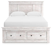 Makidern Queen Panel Storage Bed, Dresser and Mirror