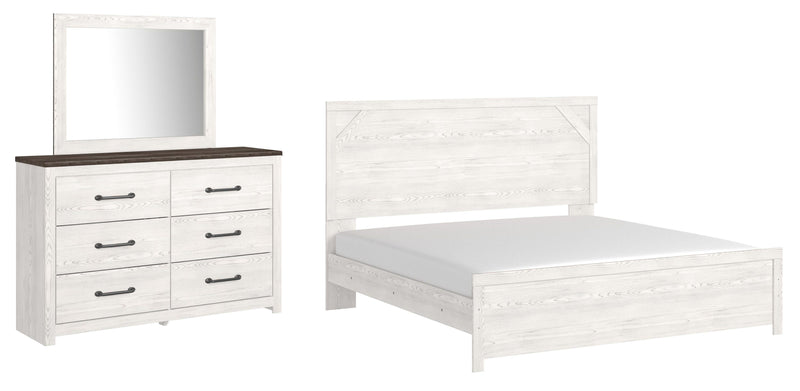 Gerridan King Panel Bed, Dresser and Mirror