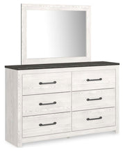 Gerridan Queen Bed with Mirrored Dresser and Nightstand