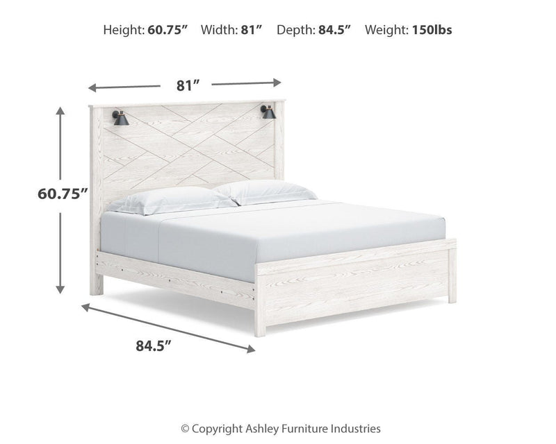 Gerridan King Panel Bed, Dresser and Mirror
