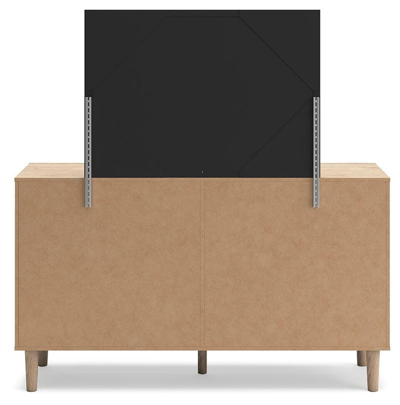 Cielden Full Panel Bed, Dresser and Mirror